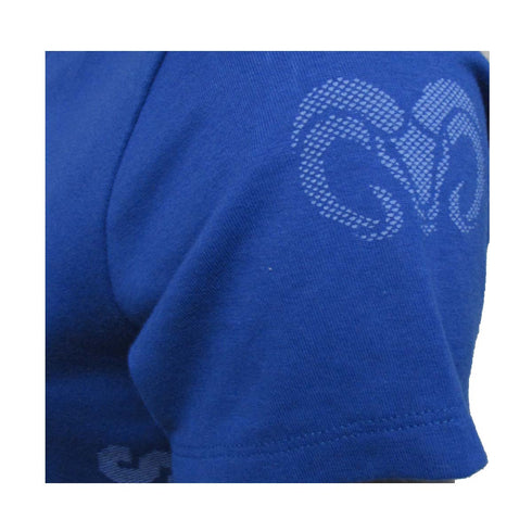 Playera casual BORREGOS cuello v Dama Azul Rey